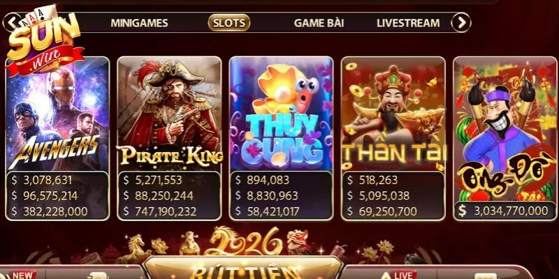 Slotgame Sunwin mang đến thế giới quay thưởng rực rỡ
